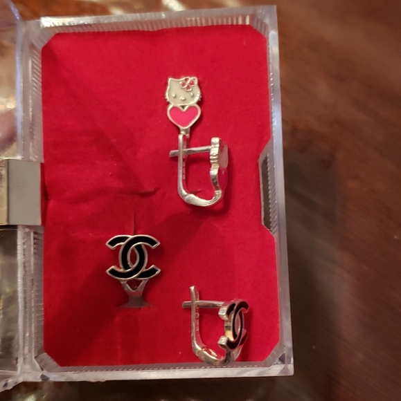 Silver earrings for girls - Picture 4 of 4